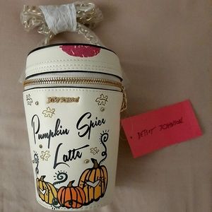 Betsey Johnson Pumpkin Spice Latte Crossbody Bag